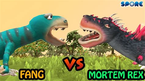 Fang Vs Mortem Rex Cartoon Vs Dino S2e8 Spore Youtube