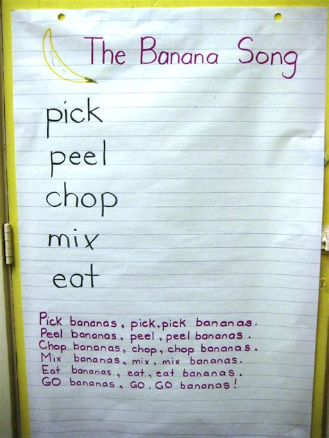 ms. brown's classroom: The Banana Song - or How to Go Bananas