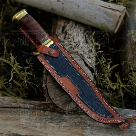 Bowie Knife Handmade D2 Bowie Knife Steel Hunting Fix Blade Pakka White Hills Knives