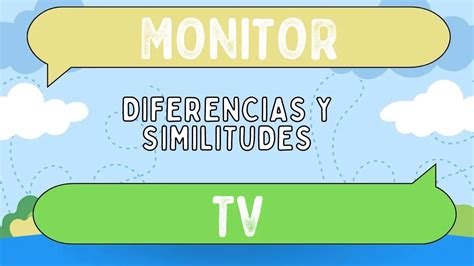 Diferencias Entre Monitor Y Tv