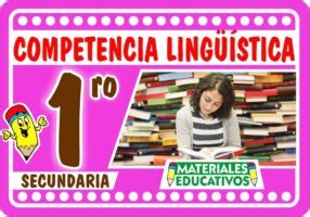 Competencia Ling Stica Primero De Secundaria Fichas Hot Sex Picture