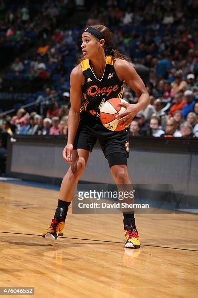 Skylar Diggins Of The Tulsa Shock Handles The Ball Against The News