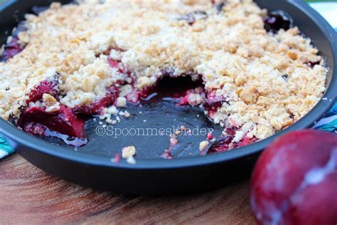 Air Fryer Plum Crumble Spoon Me Slender