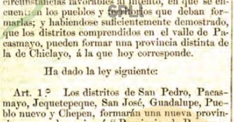 La Provincia De Pacasmayo Antes Y Despu S De Su Creaci N Undiario