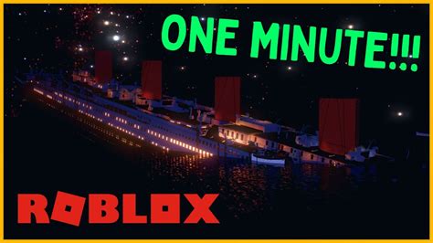 Roblox Titanic Sos Sinks In One Minute Youtube