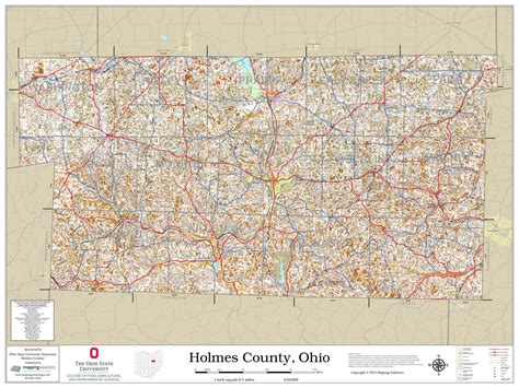 Holmes County Ohio 2023 Soils Wall Map | Mapping Solutions