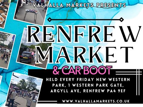 Renfrew Market And Car Boot At New Western Park Renfrew Whats On