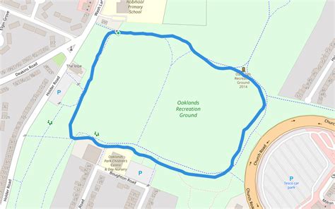 Oaklands Recreation Ground Walking And Running Trail Birmingham