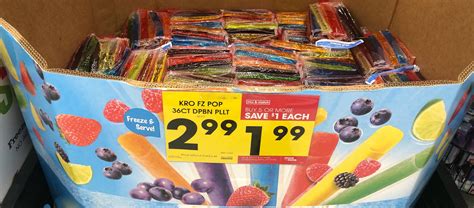 Kroger Brand Frozen Ice Pops Are Just 1 99 During Mega Event Kroger