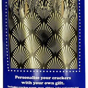 Set Of 12 Flat Pack Make Your Own Christmas Crackers Art Deco Style In