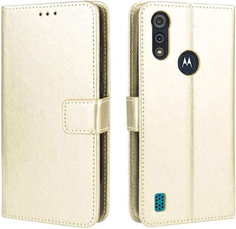 Motorola Moto E7i Power Bookcase Goud Portemonee Hoesje Bol