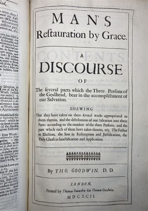 The Works Of Thomas Goodwin Volume Iii Containing Discourses I Of An Unregenerate Mans