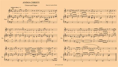 Anima Christi Music By Aurelio Porfiri