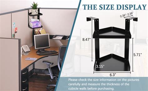 Lilithye 2 Layers Office Cubicle Shelf Height Adjustable