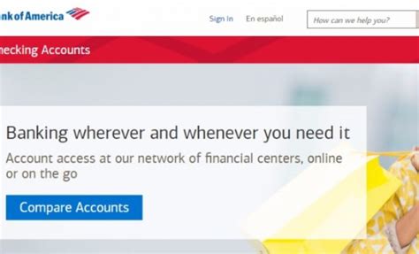 Bank Of America Personal Checking Account 3 Types