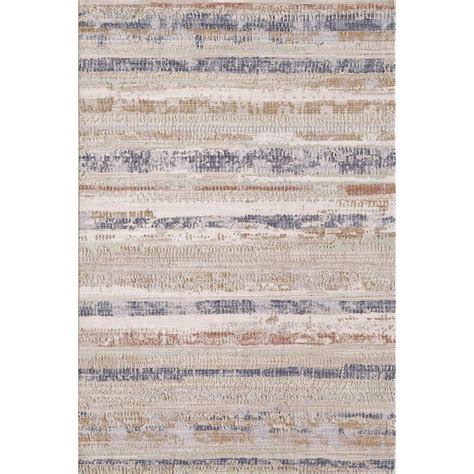 Millerton Home Adela Ivory Blue Ft X Ft Vintage Striped Area Rug