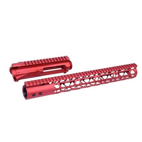 Guntec Usa Ar 15 Stripped Billet Upper Receiver 15 Air Lite Series M Lok Handguard Combo Set