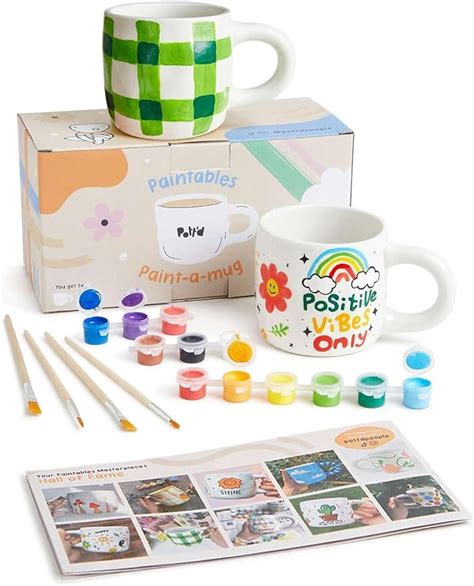 Pottd Paintables Paint Your Own Mug Kit Diy Mug Painting