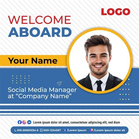 Employee Welcome Post Design Vectors And Illustrations For Free Download