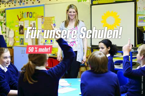 Grüne fordern 50 mehr Geld für unsere Schulen