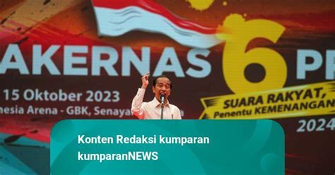 Foto Jokowi Beserta Elite Parpol Pengusung Prabowo Hadiri Rakernas