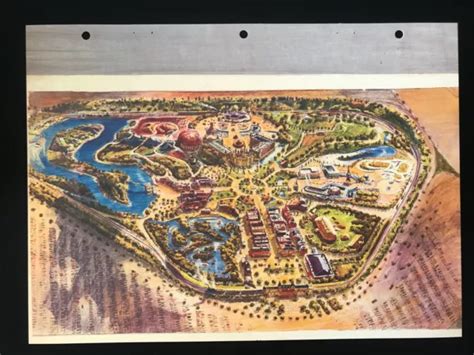 Disneyland Concept Art Lithograph 50th Vip Herb Ryman Frontierland £32