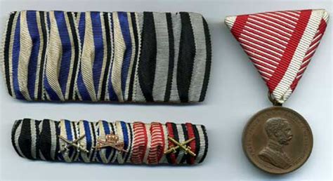 Both BMVK Ribbons On One Bar Germany Imperial The Orders