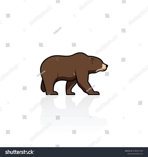 Brown Bear Isolated Vector Graphics Stock Vector (Royalty Free) 2284517145 | Shutterstock