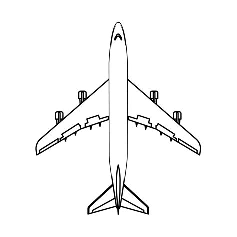 Airplane 747 Outline