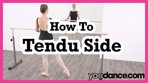 How To Do A Tendu To The Side Beginner Ballet Youtube