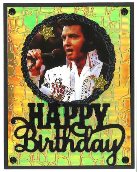 Elvis Birthday Card Etsy