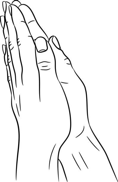 Drawing Of A Hands Praising God Illustrations Royalty Free Vector