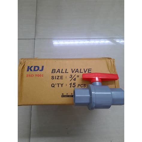 Jual Ball Valve Stop Kran 3 4 PVC KDJ King Da Jeng Shopee Indonesia