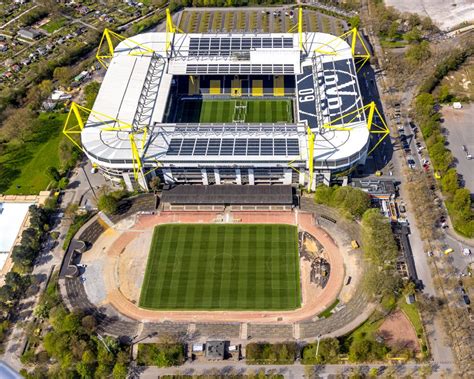 Dortmund Von Oben Arena Des BVB Stadion Signal Iduna Park In