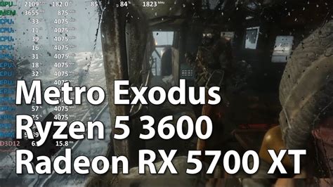 AMD Radeon RX 5700 XT Review Ryzen 5 3600 Metro Exodus Gameplay