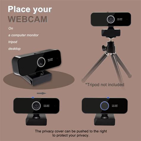 Usb Webcam Camera 1080p With Cover With Microphone For Pc Laptop