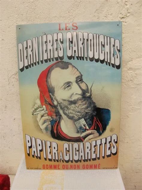 Tole Pub Les Derni Res Cartouches Papier Cigarettes Bien Lire L