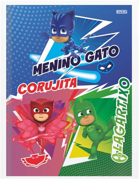 Caderno Brochura Capa Dura Folhas Pjmasks Sd Chloe