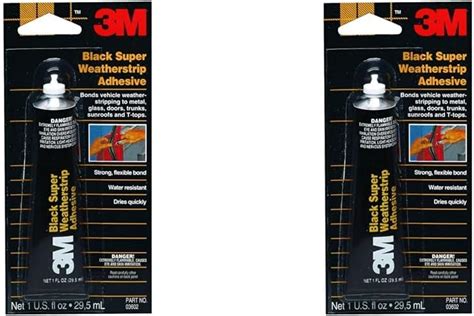 3m Black Super Weatherstrip Adhesive 03602 1 Fl Oz 1 Per