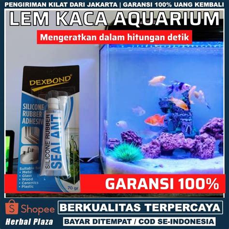 Jual LEM KACA AQUARIUM SUPER GLUE SEALANT SILICONE DEXBOND GLASS