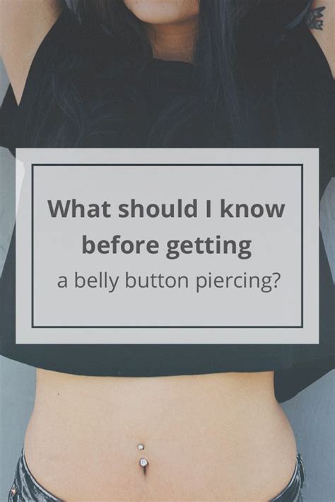 What You Should Know Before Getting A Belly Button Piercing Artofit