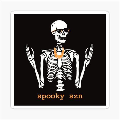 Spooky Szn Sticker For Sale By Daniellerr Redbubble