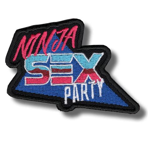 Ninja Sex Embroidered Patch 8x7 Cm Patch