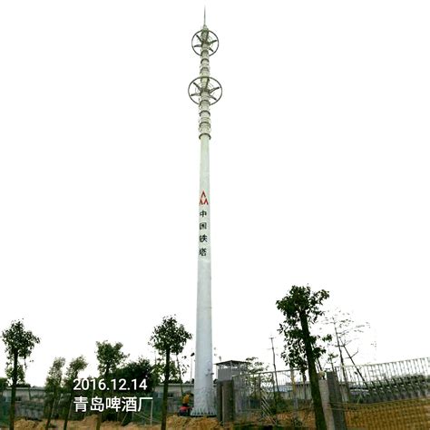 Galvanized Steel Monopole Telecom Tower High Mast M Q Hot Dip