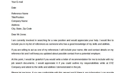 Email Templates For Asking For A Letter Of Recommendation Sample Email