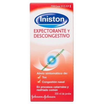 Iniston Mucosidad Y Congestion Jarabe 200 Ml Farmaferoles