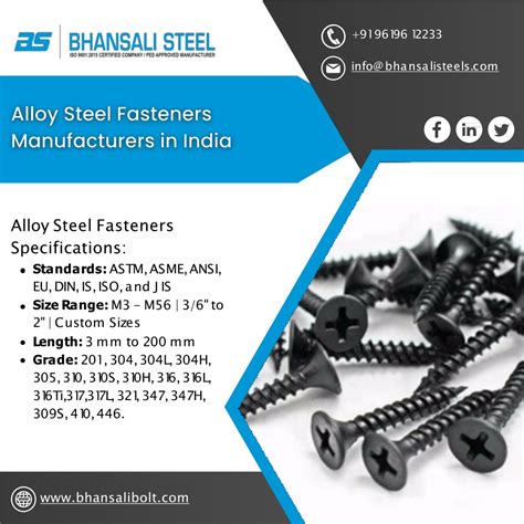 Ppt Stainless Steel Fasteners Mild Steel Fasteners Alloy Steel