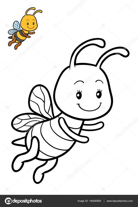 Descargar Libro Para Colorear Abejas — Imagen De Stock