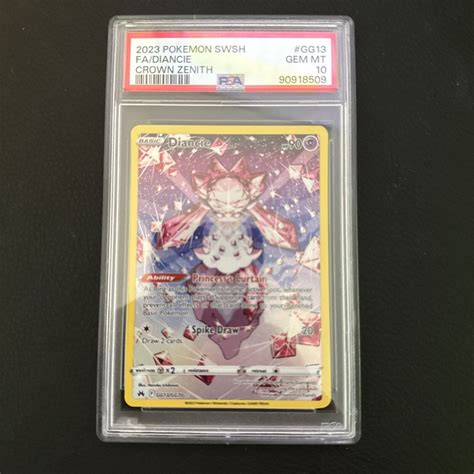 PSA 10 GEM MINT 2023 Pokemon Crown Zenith DIANCIE GG13 Full Art EBay