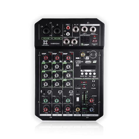 Xtreme Acoustics XAMXGA4 Professional 4 Channel Audio Mixer Console